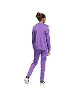 Adidas Seasonal Essentials Tiberio 3-Stripes detská tepláková súprava fialová KC2125