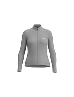 Cyklistické tričko POC W's Thermal Lite LS Jersey, sivé