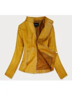 Žltá bunda ramoneska so stojačikom (R12)