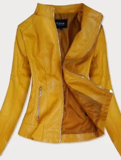 Žltá bunda ramoneska so stojačikom (R12)