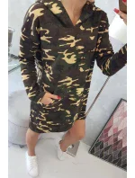 Moro khaki+hnedé šaty