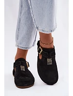 Dámske sandále z prírodného semišu Big Star TT274544 Black Dámske sandále z prírodného semišu Big Star TT274544 Black