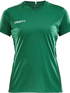 Craft Teamwear Squad Go Jersey Solid W Dámske športové tričko s výstrihom do V 82.5566 team green