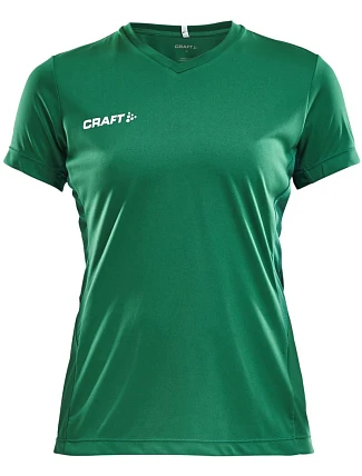 Craft Teamwear Squad Go Jersey Solid W Dámske športové tričko s výstrihom do V 82.5566 team green