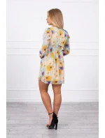 Vzdušné šaty s kvetinovým motívom žltej