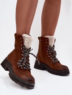 Dámské trekové boty z eko kůže Camel Bellora