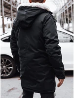 Pánska zimná bunda čierna FashionStreet TX4594 Pánska zimná bunda čierna FashionStreet TX4594