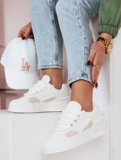 Dámske tenisky na platforme KICKON white FashionStreet ZY0647