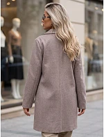 Dámsky klasický jednořadový kabát Fango FashionStreet NY0815 Dámsky klasický jednořadový kabát Fango FashionStreet NY0815
