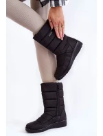 teplé topánky na klinoch Black Calena teplé topánky na klinoch Black Calena