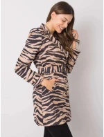 Dámsky kabát EM PL 22215.55 čierno-béžový - FPrice