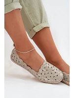Dámske baleríny 24TX02 gold - Sweet Shoes Dámske baleríny 24TX02 gold - Sweet Shoes