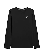 Pánske tričko 4F Longsleeve M611 deep black 4FWMM00TLONM611 20S pánske Pánske tričko 4F Longsleeve M611 deep black 4FWMM00TLONM611 20S pánske