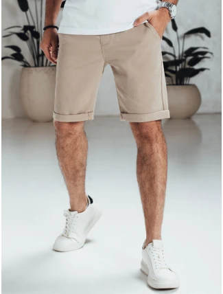 Pánske džínsové šortky béžové FashionStreet SX2549 Pánske džínsové šortky béžové FashionStreet SX2549