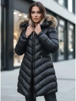 Kurtka zimowa damska GLAMOUR FUSION czarna FashionStreet TY3890z