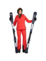 Dámske lyžiarske nohavice 4F FNK F0944 červená 4FWAW25TFTRF0944 62S dámske