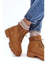 Dámske zateplené džínsy Trapper Camel Cross MM2R4011C