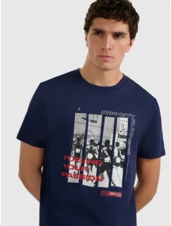 Pánske tričko s potlačou 4F 4FRAW25TTSHM3364-31S