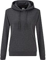 Fruit of the Loom Classic Lady-Fit Hooded Sweat Dámska mikina s kapucňou 16.2038 tmavošedá melírovaná Fruit of the Loom Classic Lady-Fit Hooded Sweat Dámska mikina s kapucňou 16.2038 tmavošedá melírovaná