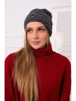 Fleecová čiapka Edyta K298 graphite