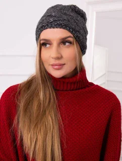 Fleecová čiapka Edyta K298 graphite