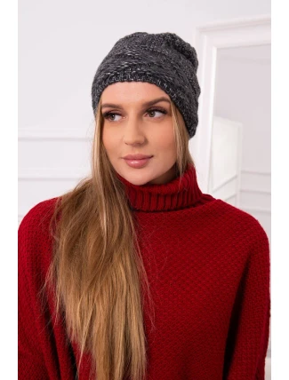 Fleecová čiapka Edyta K298 graphite