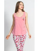 Dámske pyžamo kapri Jahoda