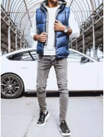 Pánska tmavomodrá vesta FashionStreet TX4143