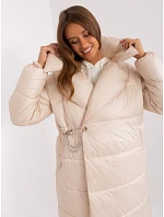 Dámska ľahká páperová zimná bunda Továrenská cena light beige (TR8310) Dámska ľahká páperová zimná bunda Továrenská cena light beige (TR8310)