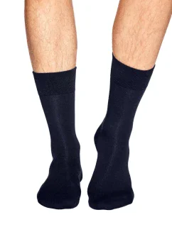 Pánske ponožky 17917 Classic Palio dark blue - HENDERSON