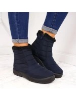 Nepremokavé snehové topánky so zipsom NEWS W EVE181B navy blue Nepremokavé snehové topánky so zipsom NEWS W EVE181B navy blue