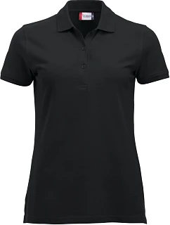 Clique Classic Marion S/S Dámske polo tričko z hrubej bavlny 67.8246 čierne