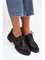 Dámské polobotky z eko kůže černé Adrelle