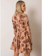 Šaty LK SK 508307.46P svetlo hnedá