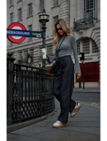 M799 Široké nohavice - grafitové