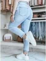 Dámske džínsové nohavice slim fit s opaskom SPARKYS blue FashionStreet UY2425