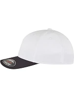 Flexfit 9295 6-panelová čiapka s kšiltom „Water Repellent“ 55.9295 čierna/biela