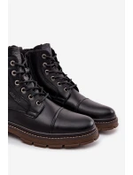 Buty Zimowe Męskie Wrangler 20253035.11A Ciemnobrązowe