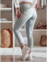 Dámske úzke džínsy SKINNIUP svetlo modré FashionStreet UY2324