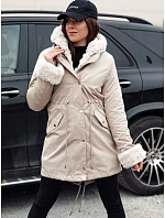 Dámska zimná bunda ARCTIC beige FashionStreet TY4767