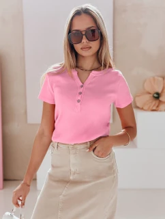 Dámska rebrovaná blúzka KISS LOOK pink FashionStreet RY2837