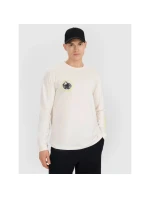 Pánske tričko s potlačou Regular Longsleeve 4F 4FWSS25TLONM392-11S pánske