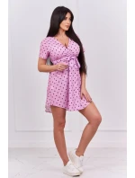 Bodkované šaty fialové