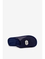 Pánské pantofle s nášivkou tmavě modré Presine