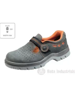 Bata Industrials Riga XW U MLI-B22B3 tmavosivé sandále