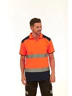 Yoko HVJ 220 Hi-Vis Piqué Polo 79.J220, vysoká viditeľnosť, žltá/námornícka modrá Yoko HVJ 220 Hi-Vis Piqué Polo 79.J220, vysoká viditeľnosť, žltá/námornícka modrá