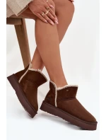 Śniegowce Damskie Na Platformie Wrangler 20253093.IKU Czekoladowe