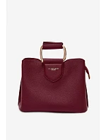 Malá kufříková kabelka z eko kůže bordó Lorielle