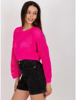 Dámsky sveter BA SW 9008.35P fluo pink - FPrice Dámsky sveter BA SW 9008.35P fluo pink - FPrice