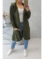 Kaki bunda s kapucňou nadmernej veľkosti Kaki bunda s kapucňou nadmernej veľkosti